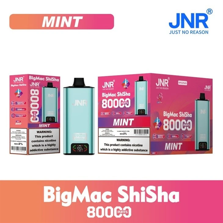 JNR Big Mac Shisha 80000 Puffs factory JNR Big Mac Shisha 80000 Puffs factory