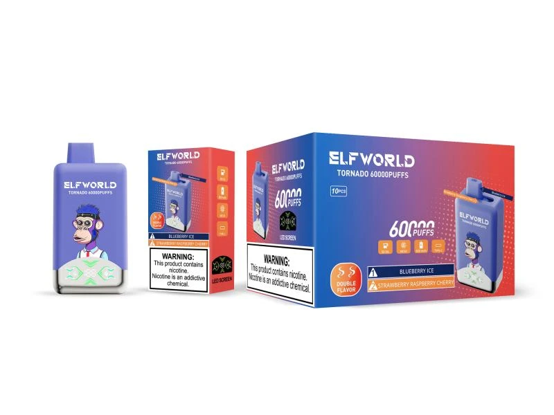 E40-Blueberry-IceStrawberry-Raspberry-CherryELFWORLD TORNADO 60000