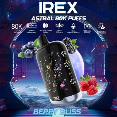 IREX Astral 80K – 大容量、強力なパフォーマンス、複数のモードを備えた主力の使い捨て電子タバコ。-