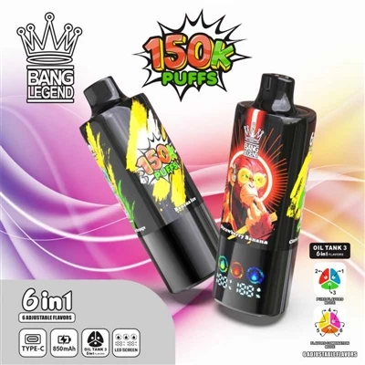 BANG LEGEND 150K PUFFS VAPE — 高級使い捨て電子タバコの新しいベンチマーク。-