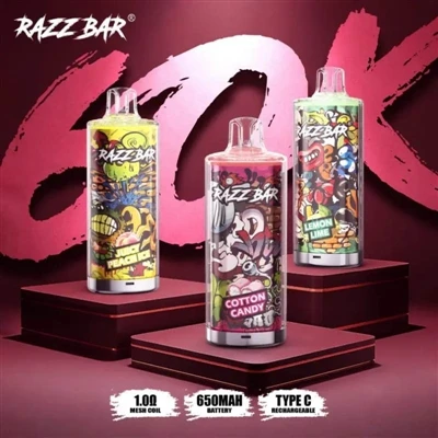 Razz Bar 60000: 大容量使い捨て電子タバコの新時代の到来。-