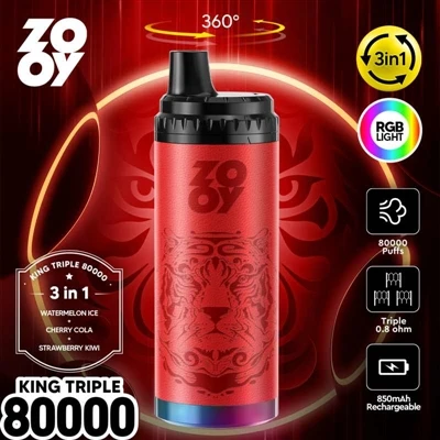 ZOOY KING 3-in-1 80000 パフ使い捨てベイプ: 技術革新と詳細な業界分析