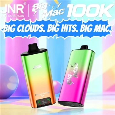 JNR Big Mac 100K – 高パフ使い捨て電子タバコの耐久性基準を再定義-
