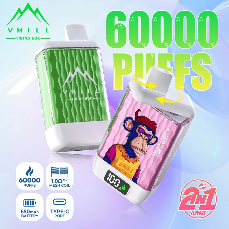 Vhill Twins 60000 の詳細{{1}分析: ヘビーユーザー向けに設計されたハイパフ使い捨て電子タバコの新しいパラダイム--
