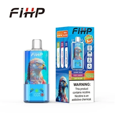 FIHP 90000 Triple 3in1: 1 つのデバイスで 3 つの異なるフレーバーで満足のいく Vaping 体験をお楽しみください