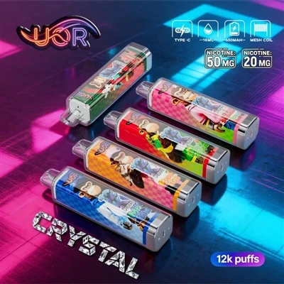 UOR CRYSTAL 12K: 使い捨てベイプのプロフェッショナルな体験
