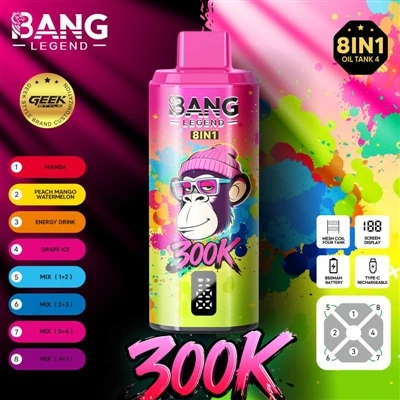 Bang Legend 300K – 使い捨て電子タバコの耐久性の限界を押し上げる-