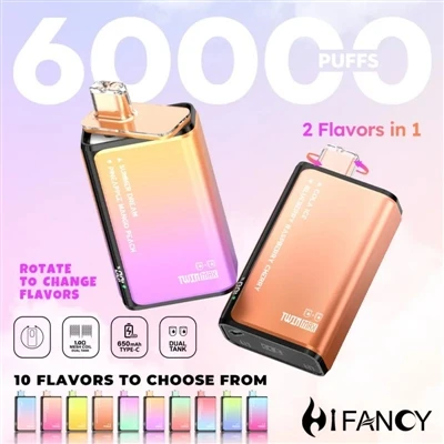 HIFANCY TWINMAX 60K — 2 つのフレーバーを心ゆくまで楽しみ、一口ごとに味わいましょう