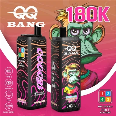 QQ BANG 4in1 180K: 1 つのスティックで 4 つのフレーバーを楽しめ、毎日が楽しくなります。