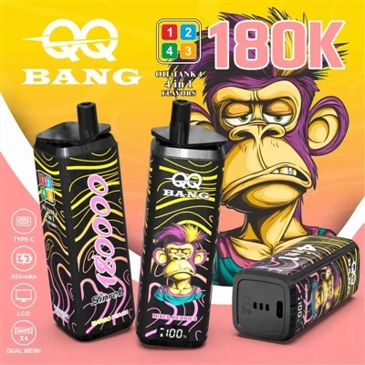 QQ BANG 180K 4in1: 4 つのフレーバーを一度に楽しめる究極の VAPE 体験
