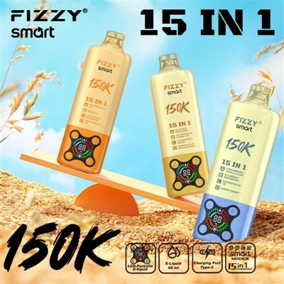 FIZZY SMART 15 IN 1 150K: 複数のフレーバーだけでなく、「退屈」を解消します