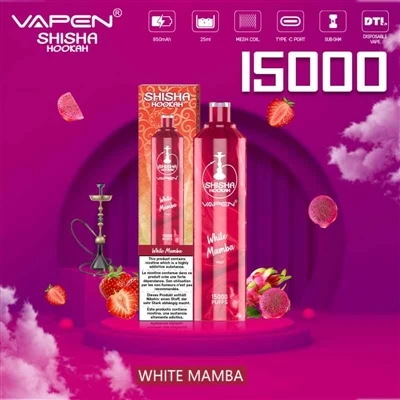 VAPEN SHISHA HOOKAH 15000: ポケットで水タバコ体験を楽しめる大容量電子タバコ--