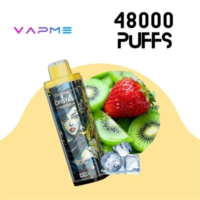 VAPME CRYSTAL 48000: 長期使用に最適な大容量の使い捨て電子タバコ--