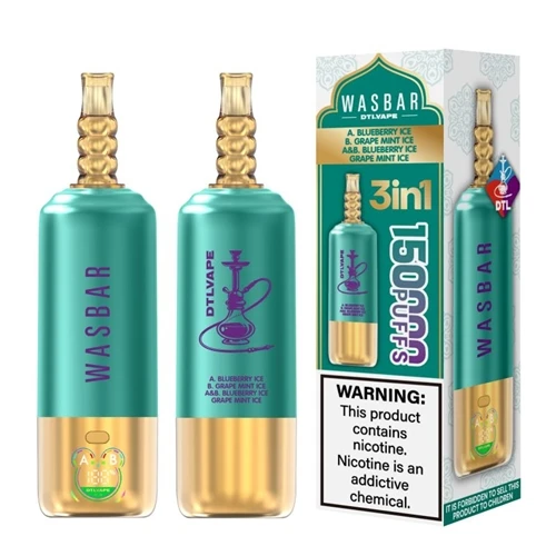 WASBAR DTL 3-in-1 150K: 大量の-パフ-数を誇るシーシャ スタイルの VAPE 体験を再定義