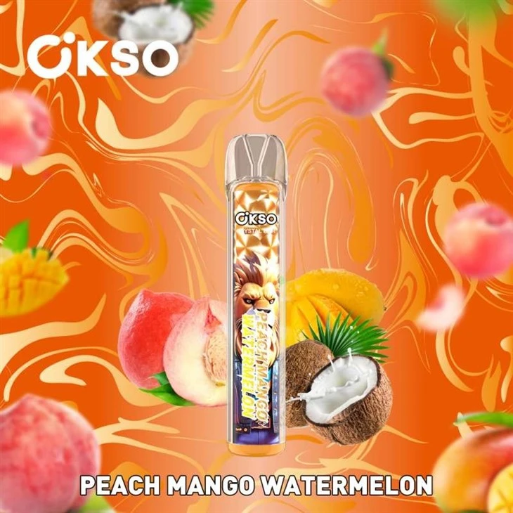 peach mango watermelon_OKSO CRYSTAL BAR 800