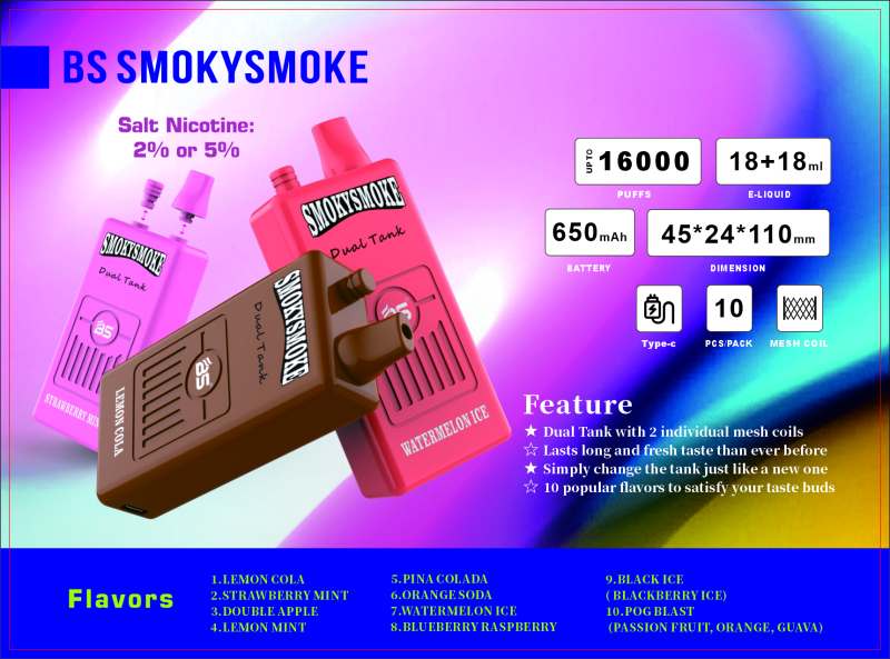BREZE STIIK SMOKYSMOKE 16000TASTE BREZE STIIK SMOKYSMOKE 16000TASTE