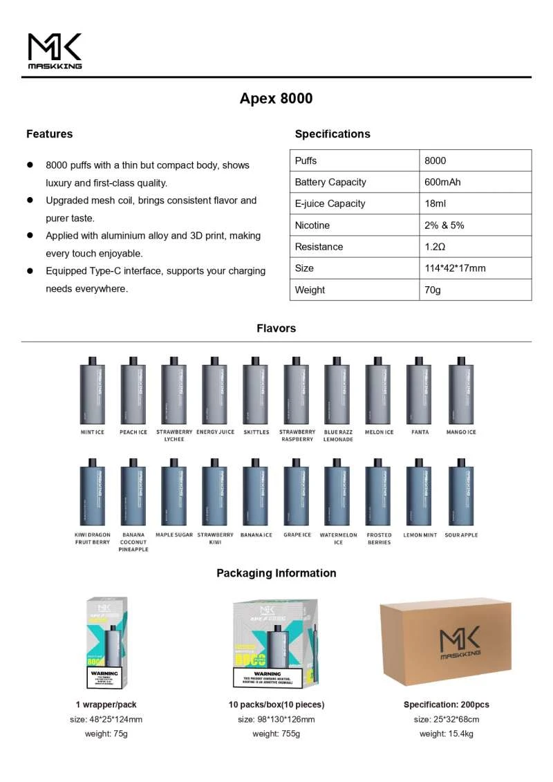 Free-Sample-Maskking-Apex-8000-Puffs-Disposable-Vape-Flavored-Electronic-Cigarette Free-Sample-Maskking-Apex-8000-Puffs-Disposable-Vape-Flavored-Electronic-Cigarette
