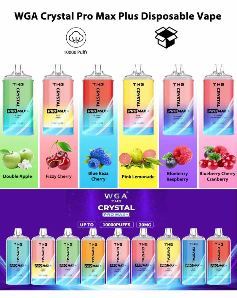 wag-crystal-pro-max-plus-10000-disposable-vape-webWGA The Crystal Pro Max 10K PUFFS