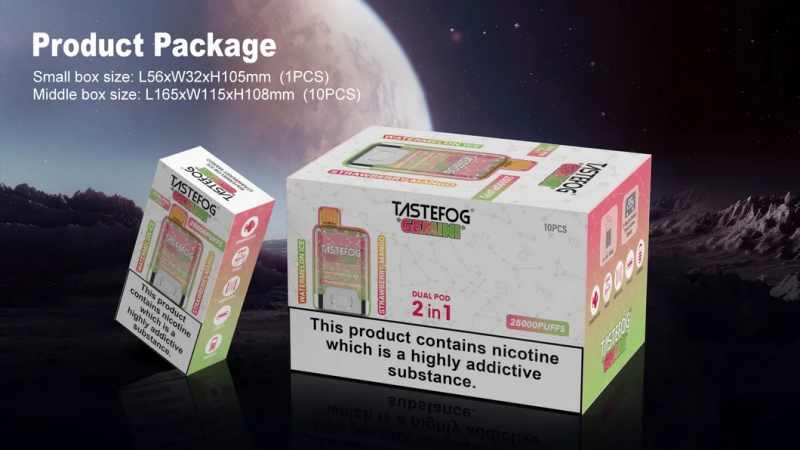 Tastefog-Gemini-25000-Puffs-Dual-Flavors-with-Display-Disposable-Vape-E-Cigarette-Wholesale-I-Vape 1TASTEFOG GEMINI 25000