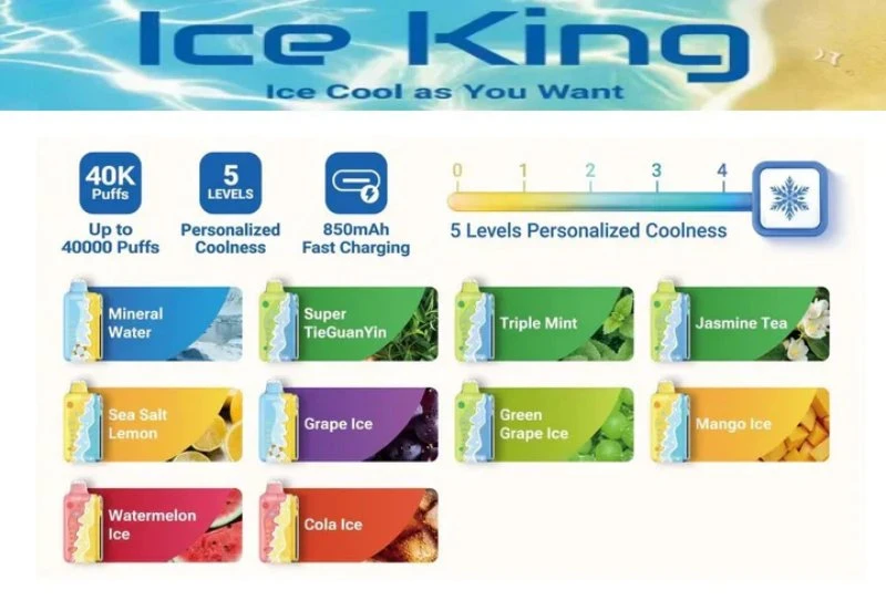 elf-ice-king-40k-ELFBAR ICE KING SUMMER EDITION 30000 taste list