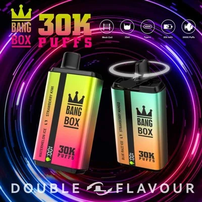 バングボックス30000パフダブルフレーバーベイプ