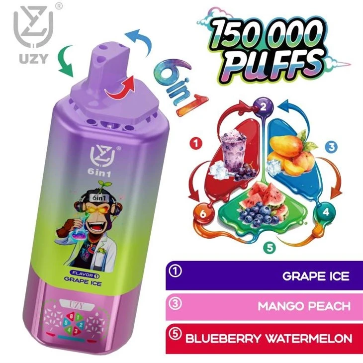 UZY 6 in 1 150K Puffs Vape best